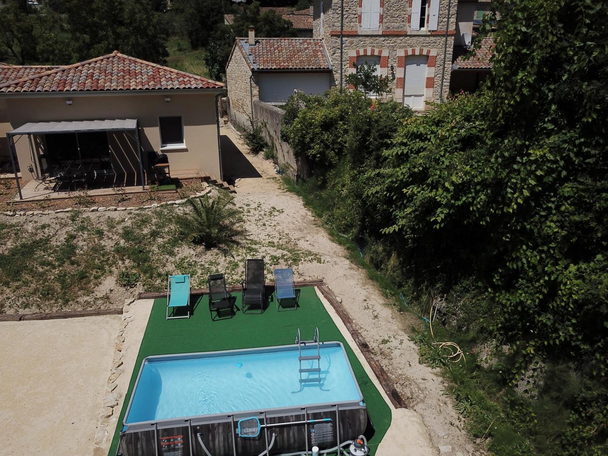 Gite Le Chaudron 1 A 7Pers Avec Piscine Villa Montclar-sur-Gervanne Kültér fotó